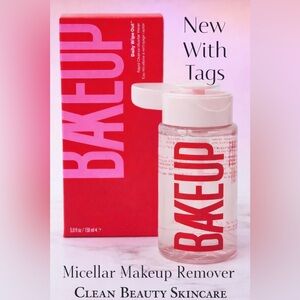 BAKEUP Daily Wipe Out Micellar Water 5oz Makeup Remover Oil-Free Clean Beauty